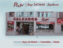 Tablet Screenshot of calzadosrayocalmodel.com